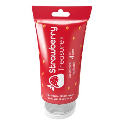 LUBRICANTE 4EN1 STRAWBERRY BY TREASURE 60ML